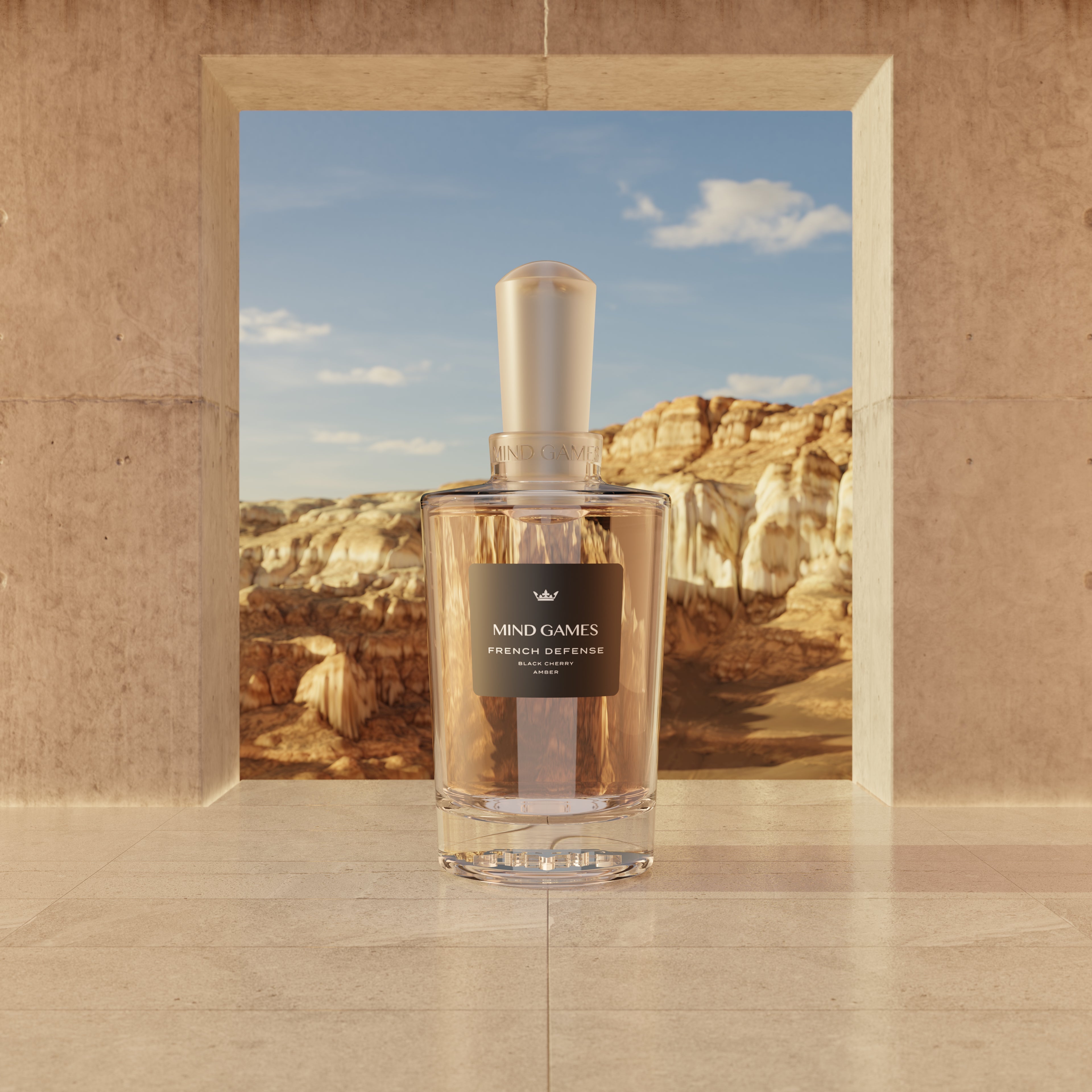 French Defense Crystal Decanter Set