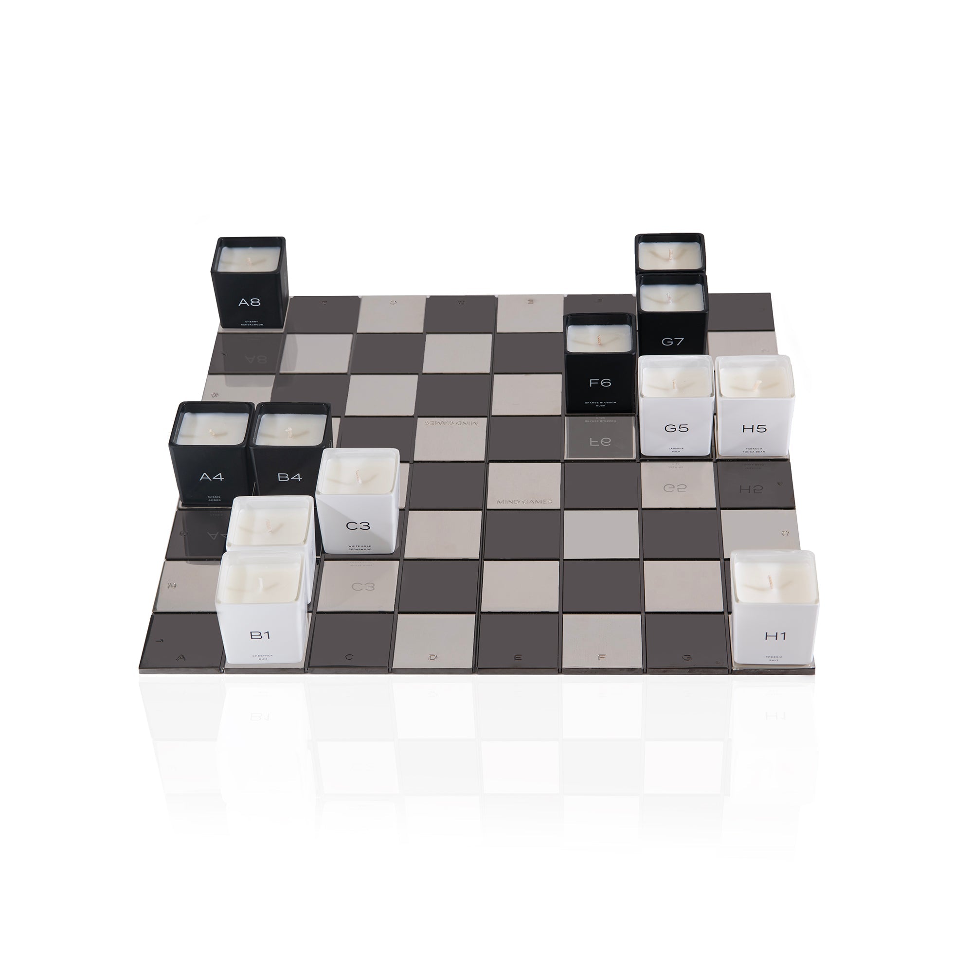 Limited Edition Luxury Candle Set and Chessboard, 12 x 56g